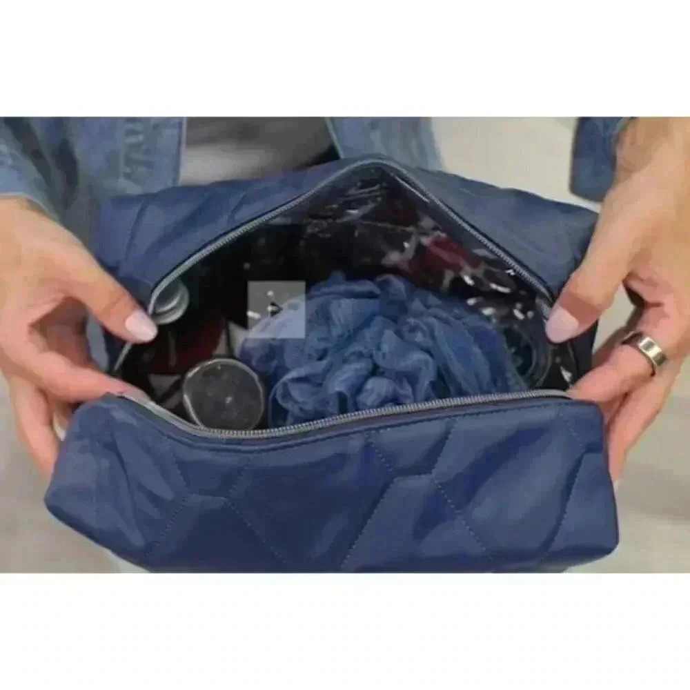 LUG Bumper Satin Luxe VL (Vegan Leather) Cosmetic Case / Toiletry Case - Indigo - Picture 12 of 15